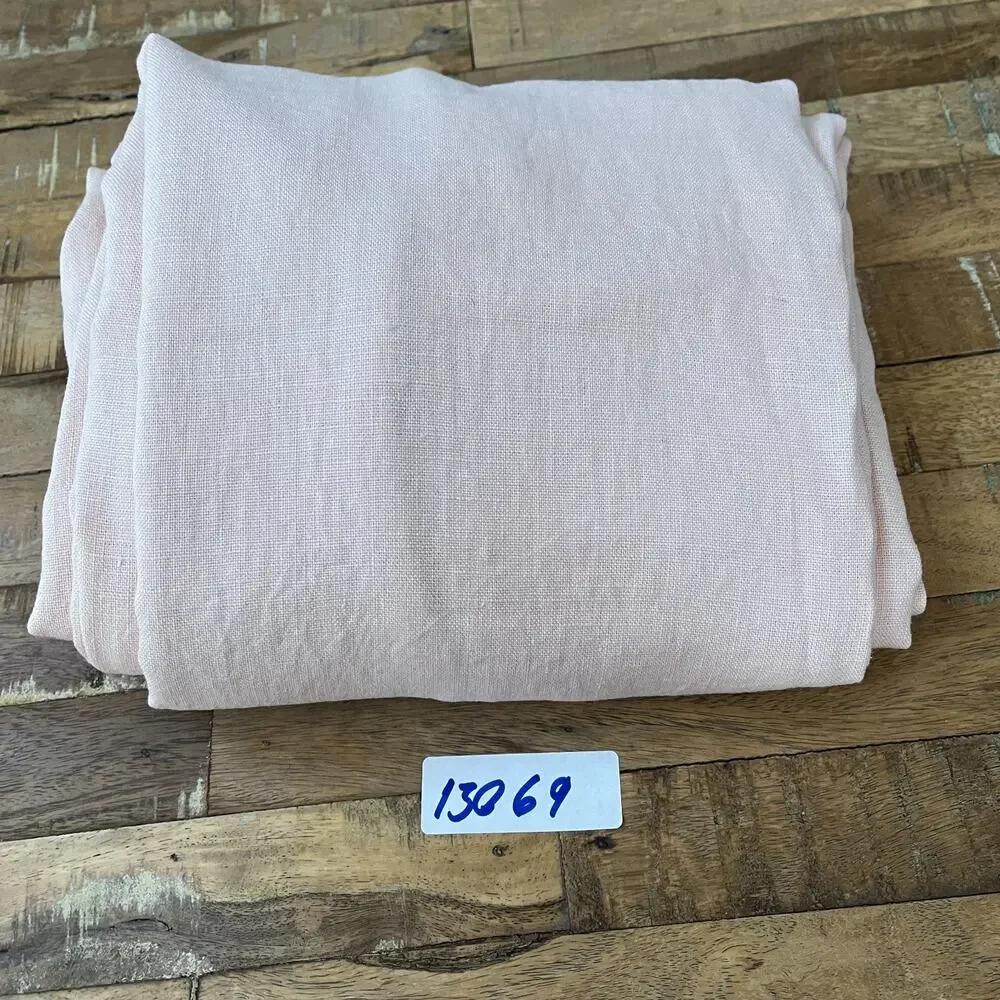 Light Blush Pink Linen Fabric
